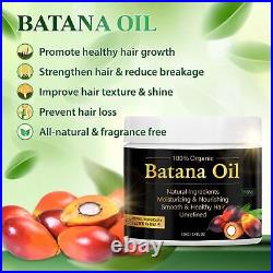 Batana Oil for Hair Growth -100% Natural Prevents Hair Loss, Eliminates Spli