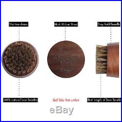 Beard Care Travel Kit Trimming Grooming Barber Oil Brush Comb Balm Scissor Gift