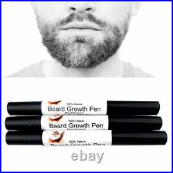 Beard Moustache Growth Enhancer Fast Grow Liquid Oil 1 Pen