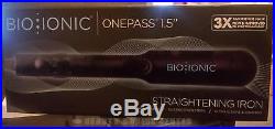 Bio Ionic One Pass 1.5 Nano-Ceramic Straightening Iron (Black)