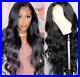 Black Loose Body Wave Brazilian Human Hair Full Wig Front Wig Pre Plucked