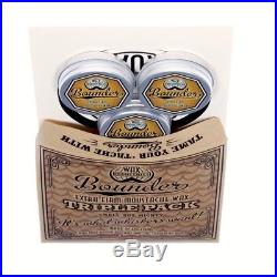 Bounder extra-firm moustache / mustache wax pack of 3 x 10g tins