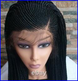 Braided Lace Wig, Ghana Weave, Neat Cornrows and braids wig. In stock
