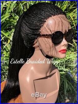 Braided Wig, 360 Round Lace, Lace Front, Micro Twists Braids, Million Braids