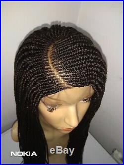 Braided lace frontal wig, Ghana Weaving Braid Wig Cornrow Braid wig