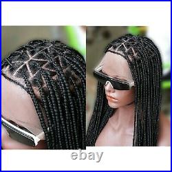 Braided wig Beautiful Full lace knotless boxbraids Wig. Knotless braids wig