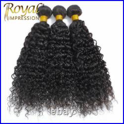 Brazilian Curly Human Hair 3 Bundles with 134 Frontal Free Part With Baby Hair