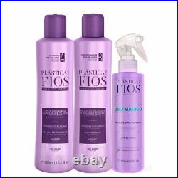 Brazilian Hair Treatment Cadiveu Plastica Dos Fios Kit Home Care 4 Steps