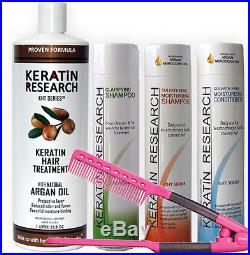Brazilian Keratin hair complex treatment straightening XLarge kit Free Easy comb