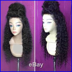 Brazilian Long Curly Virgin Human Hair Wigs Pre Plucked Full Lace Front Wigs