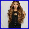 Brazilian Virgin Full Lace Human Hair Wig Wavy Ombre Blonde Remy Lace Front Wigs