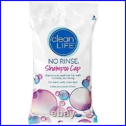 CLEANLIFE 1 CA/30 EA No-Rinse Shampoo Cap 02000 No Water or Rinsing Hair Washing