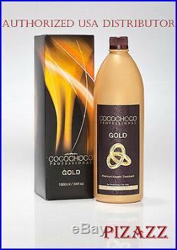 COCOCHOCO Gold keratin hair straightening treatment 33.8 oz /1000 ml 24k liquid