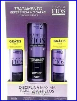 Cadiveu Brazilian Keratin Plastica Dos Fios Treatment Hair Straightening 3 Steps