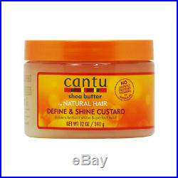 Cantu Cleansing Shampoo+Conditioner+Curl Activator+Define Custard Set/Nail File