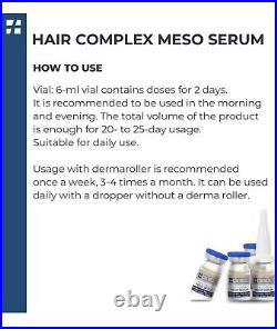 Clinical Hair Loss Meso Complex Serum 6 Ml X 10 Pcs Hair Extension Therapy, Nat