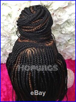 Cornrow braided Wig (pre-order takes 4 Working days to make)