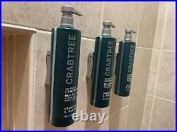 Crabtree & Evelyn Moisturize Renew 2 Shampoo, 2 Conditioner 15oz & 4 Brackets