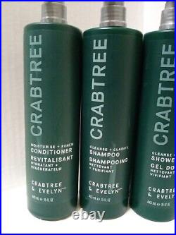 Crabtree & Evelyn Shampoo, Conditioner, Shower Gel, & Body Lotion 15oz