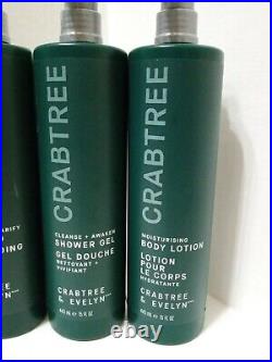 Crabtree & Evelyn Shampoo, Conditioner, Shower Gel, & Body Lotion 15oz