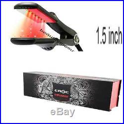 Croc TurboIon Infrared Digital Ceramic Flat Hair Iron Straightener 1.5