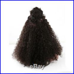 Curly Brazilian Virgin Human Hair Lace Front Wig Full Wigs with Baby Hair