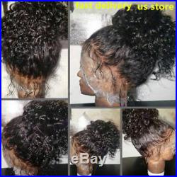Curly Malaysian Virgin Human Hair Lace Front Wig Full Wigs with Baby Hair V