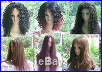 Custom Made 100% Remy Human Hair Lace Front Wig/Wigs