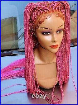 Custom Made box braid wig On 360 Lace Front Wig