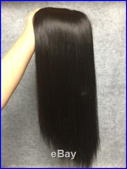 Customization! 100% VIRGIN human hair topper fall, top piece, hairpiece, wig. 40 Days