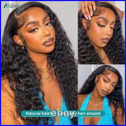 Deep Wave Lace Front Human Hair Wig HD Transparent PrePlucked Wet And Wavy Wigs