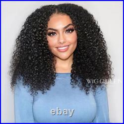 Deep Wave V U Part Wig Brazilian Curly No Leave Out Human Hair Wigs for Women