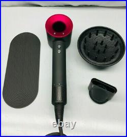 Dyson Supersonic Hair Dryer Plus Diffuser and Smoothing Nozzle, Iron/Fuchsia