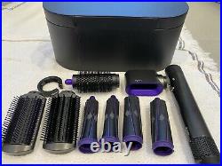 Dyson airwrap complete hair styler black/purple