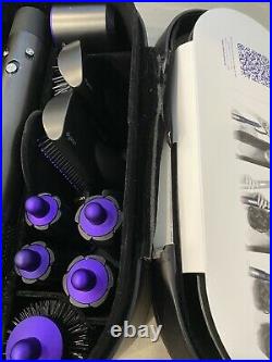 Dyson airwrap complete hair styler black/purple