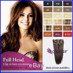 Finest Quality Full Head Remy Clip In Human Hair Extensions. Real Hair Extension