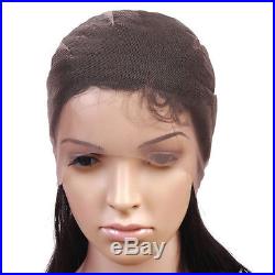 Full Lace Wig Lace Wigs 100% Real Indian Remy Human Hair Silky Straight Blonde