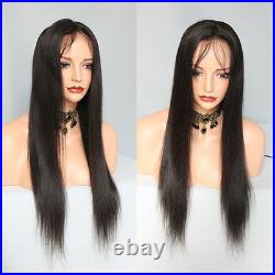 Full Lace Wigs Natural Color Brazilian Human Hair Lace Front wigs silky straight