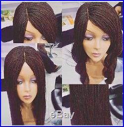 Fully hand braided lace closure braid wig available in all hair colors