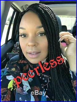 Fully hand braided lace frontal (ear to ear lace) box braids wig color 30inches