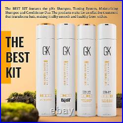 GK HAIR Keratin Treatment Brazilian Blowout Straightening Smoothing Kit 300ml