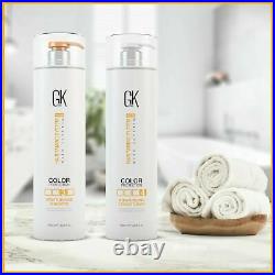 GK HAIR Moisturizing Shampoo and Conditioner Dry Damage Curly Frizzy Care Multi