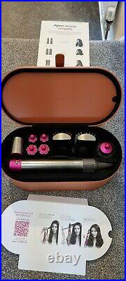 Genuine Dyson Airwrap Complete 8pcs with Case Nickel/fuchsia new other