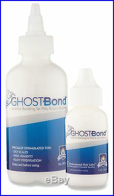 GhostBond white glue adhesive 1.3 oz free app brush lace wigs toupee hairpiece