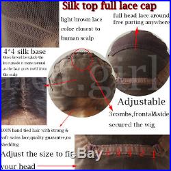 Glueless Full Lace Wig Brazilian Human Hair Lace Front wigs silky straight Wave