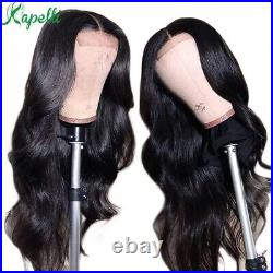 HD Full Lace Front Wigs Peruvian Human Hair Body Wave Wig Lace Closure Wig Wavy