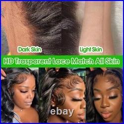HD Full Lace Front Wigs Peruvian Human Hair Body Wave Wig Lace Closure Wig Wavy