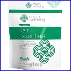 Hair Essentials Natural Hair Growth Supplement for Women and Men 270 Veg Ca