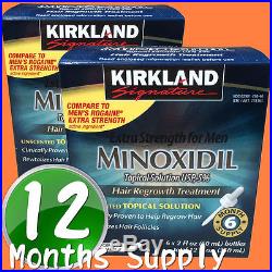 Hair Kirkland Solution 12 Months Topical Men Man Loss Regrowth 5% Minoxidil 1 6