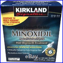 Hair Kirkland Solution 12 Months Topical Men Man Loss Regrowth 5% Minoxidil 1 6